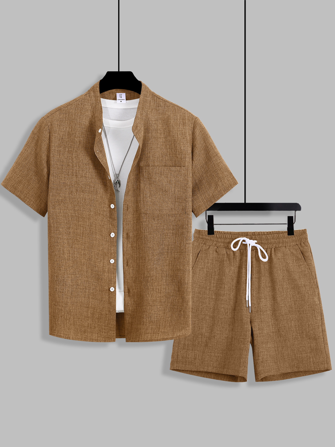 Summer Clothing Trend - Summer Men's Cotton Linen Texture Stand