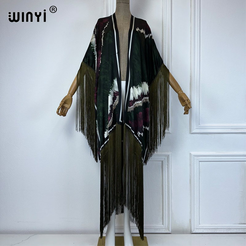 Sarong Pareo Wrap - WINYI kimono summer beach Bikini Cover-up