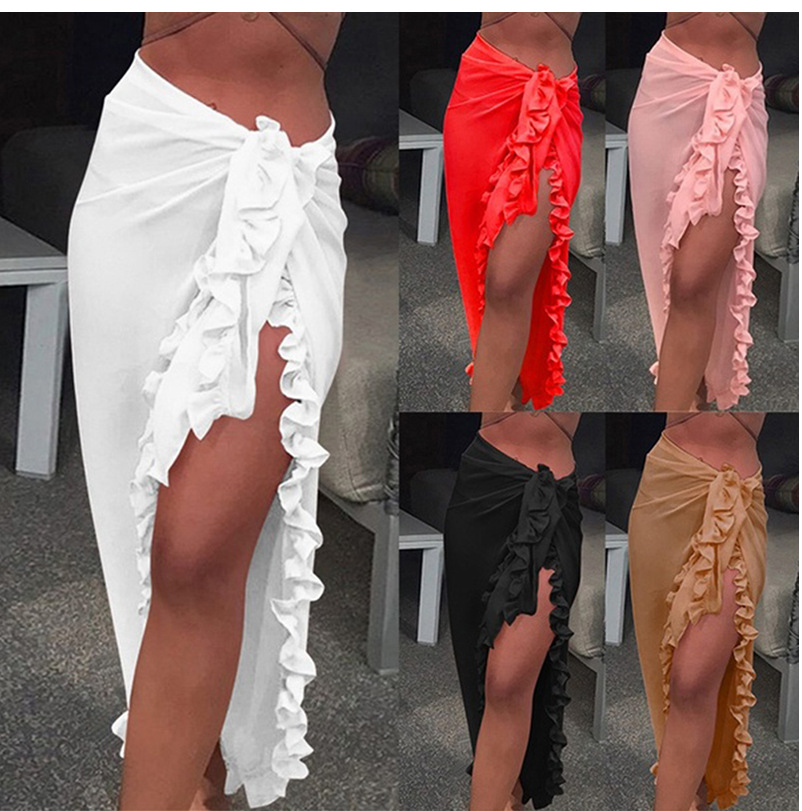 Sarong Pareo Wrap - 5 Colors Ruffle Sarong for Women