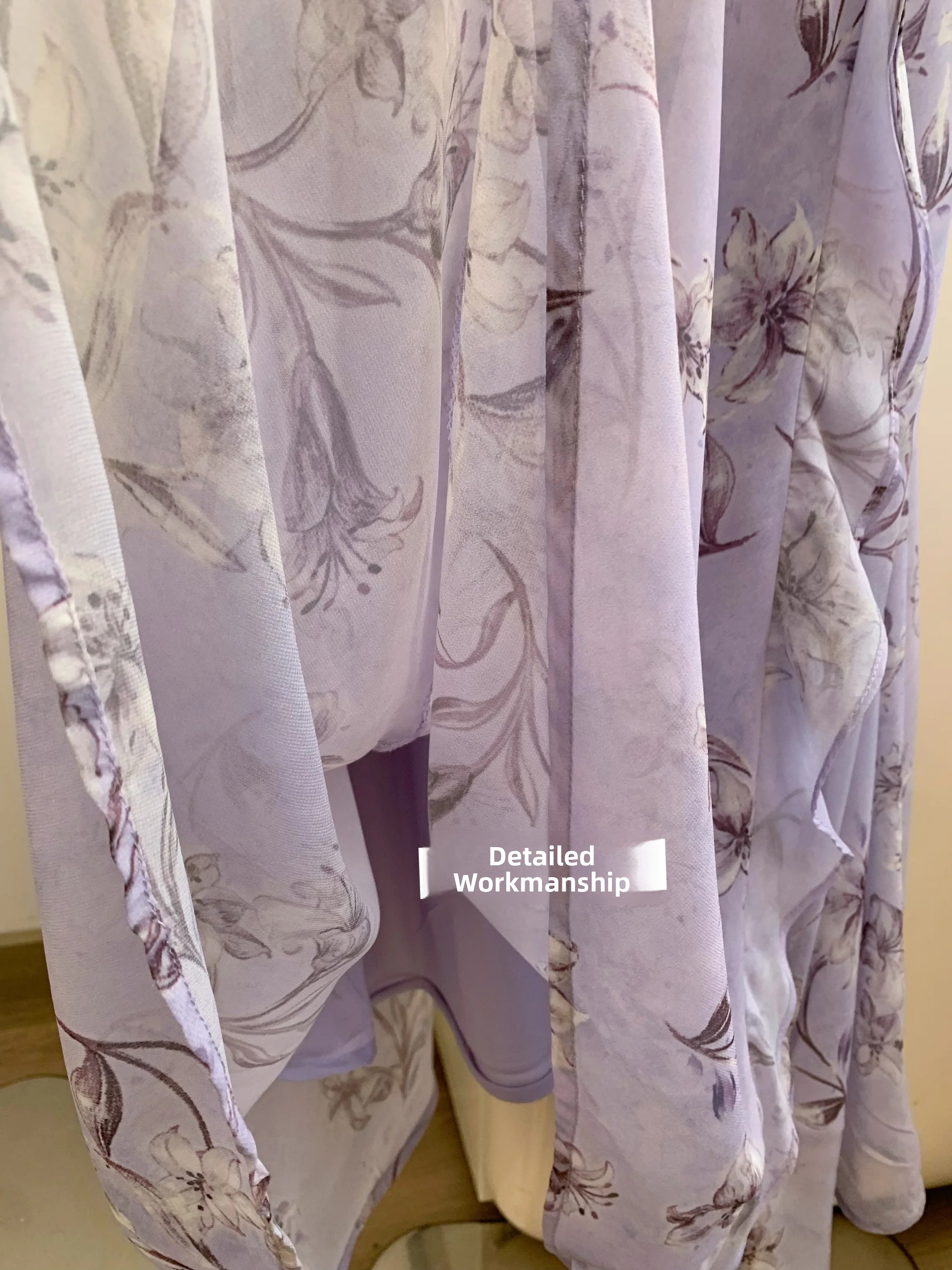 Luckymana Floral Print Halter  - Sundress Midi Floral recension och pris
