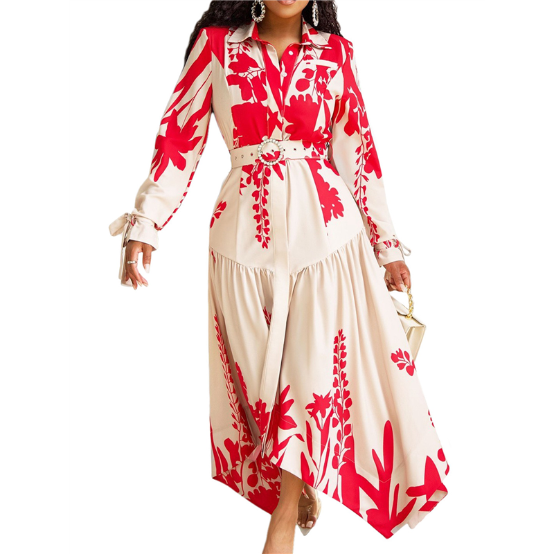 ABRT-Women's Autumn Floral Dre - Sundress Midi Floral recension och pris