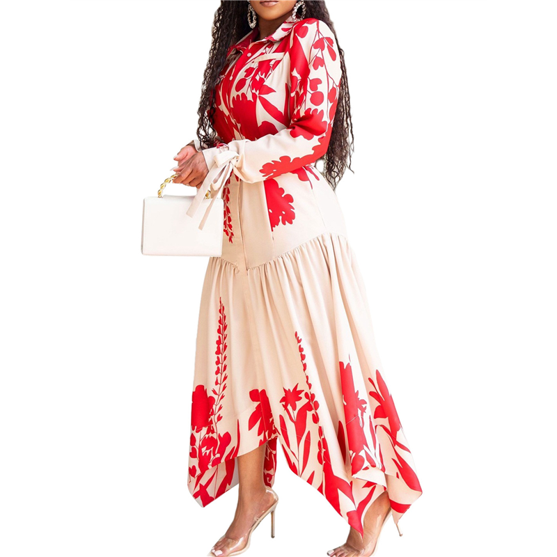 ABRT-Women's Autumn Floral Dre - Sundress Midi Floral recension och pris