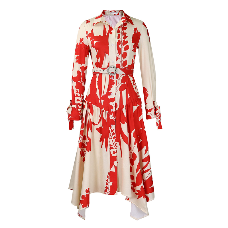 ABRT-Women's Autumn Floral Dre - Sundress Midi Floral recension och pris