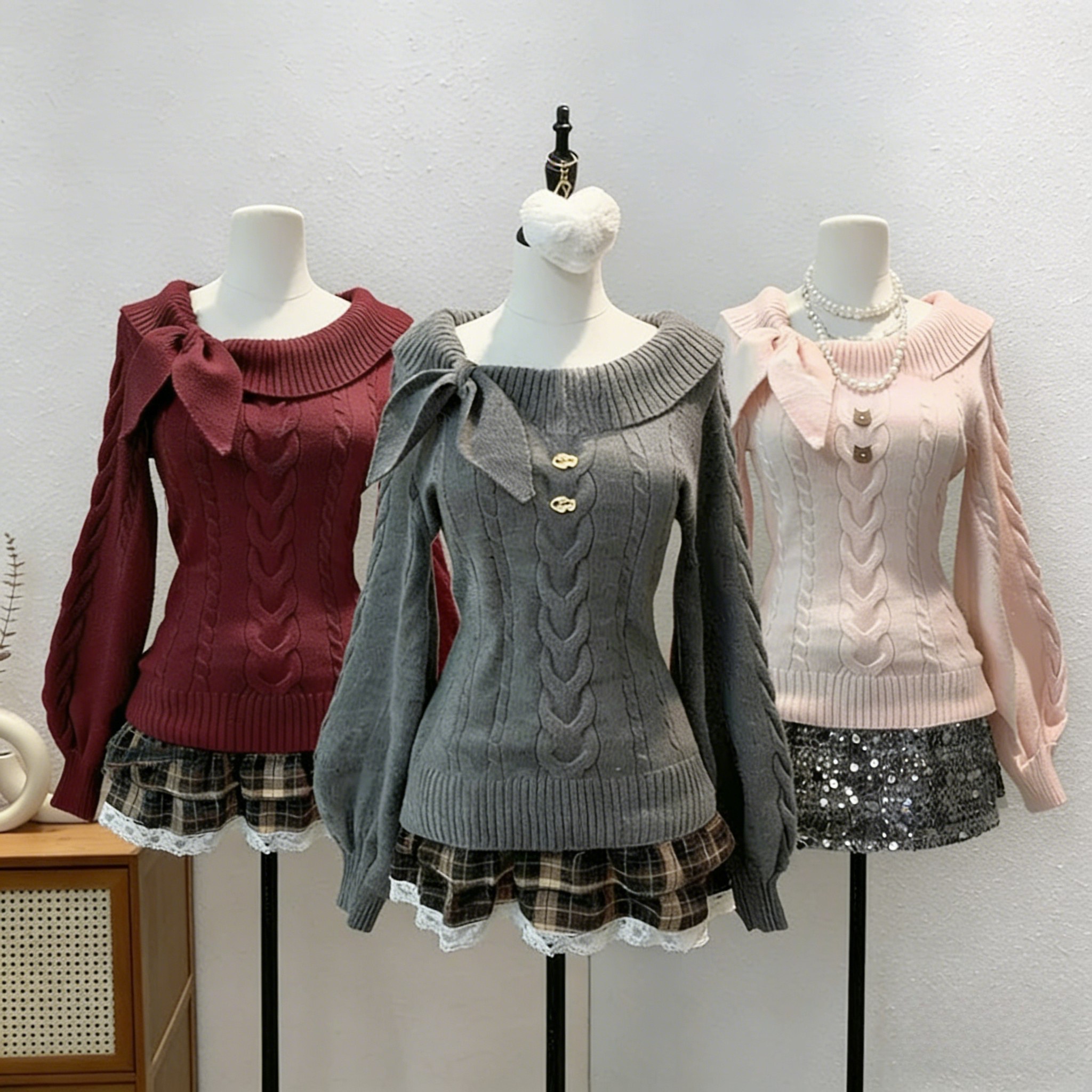 Y2K Korean Sweaters Turn-Down  - Summer Jumper Clothing recension och pris