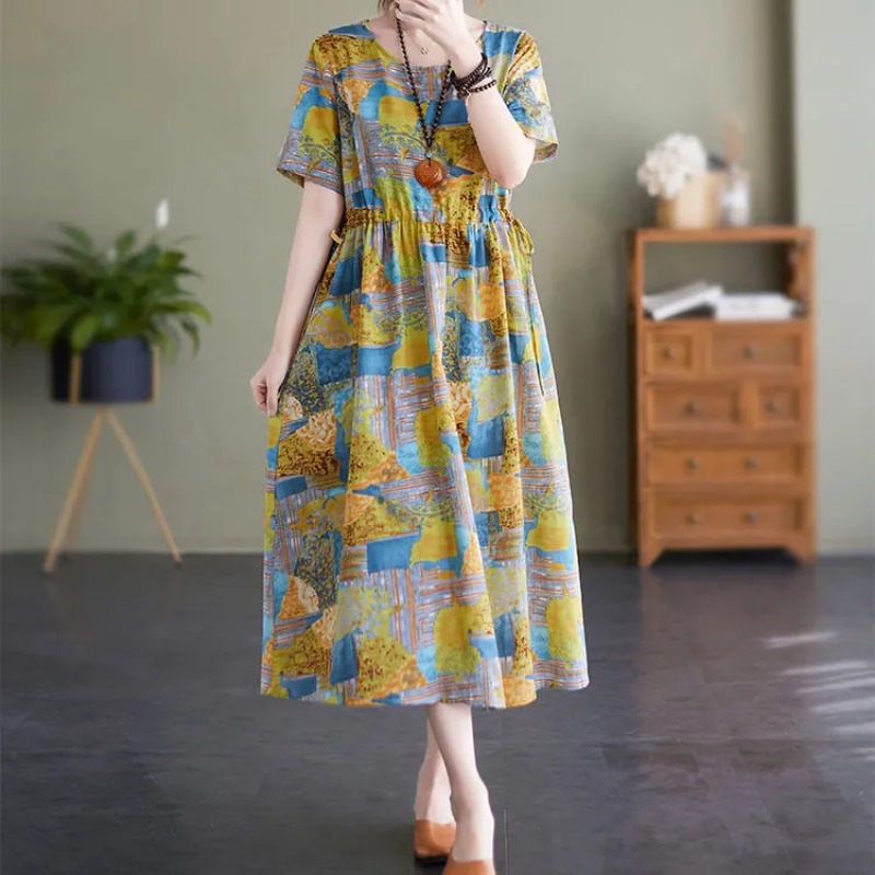 Womens Plus Size Vintage Flora - Sundress Midi Floral recension och pris