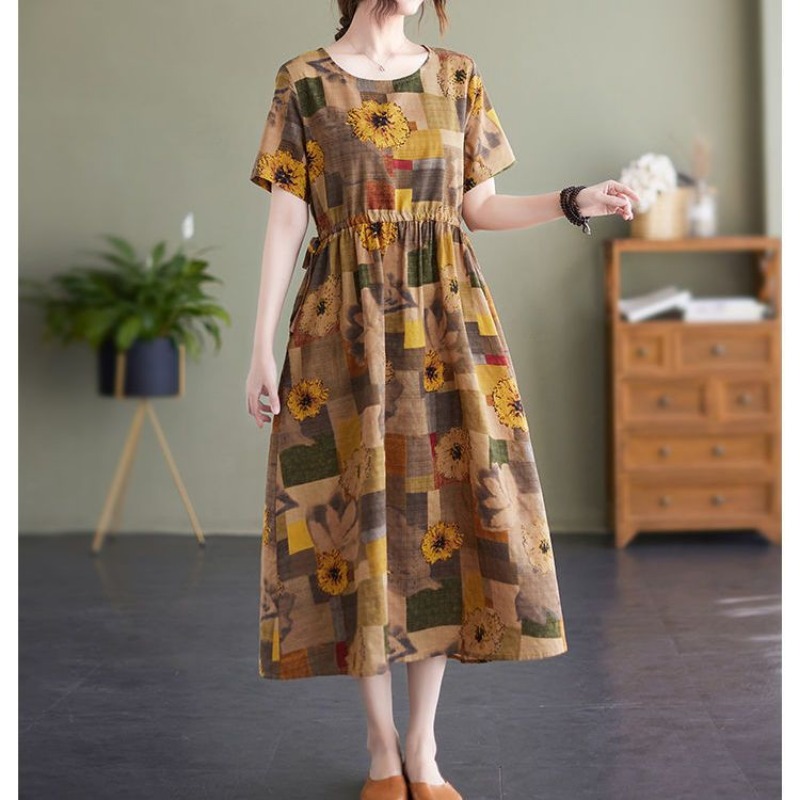 Womens Plus Size Vintage Flora - Sundress Midi Floral recension och pris
