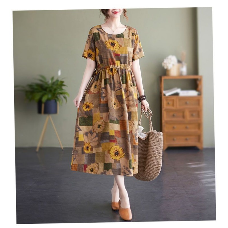 Womens Plus Size Vintage Flora - Sundress Midi Floral recension och pris