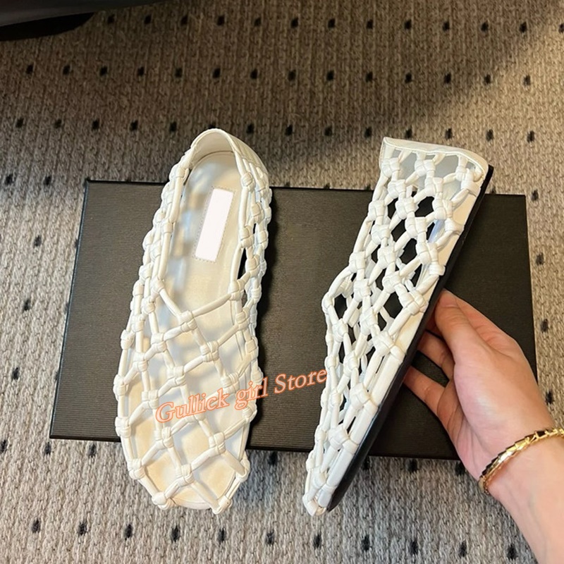 French Woven Mesh Hollow flat  - Summer Clothing Stores recension och pris