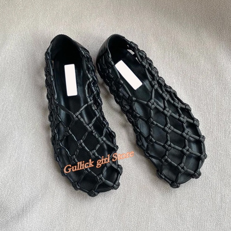 French Woven Mesh Hollow flat  - Summer Clothing Stores recension och pris