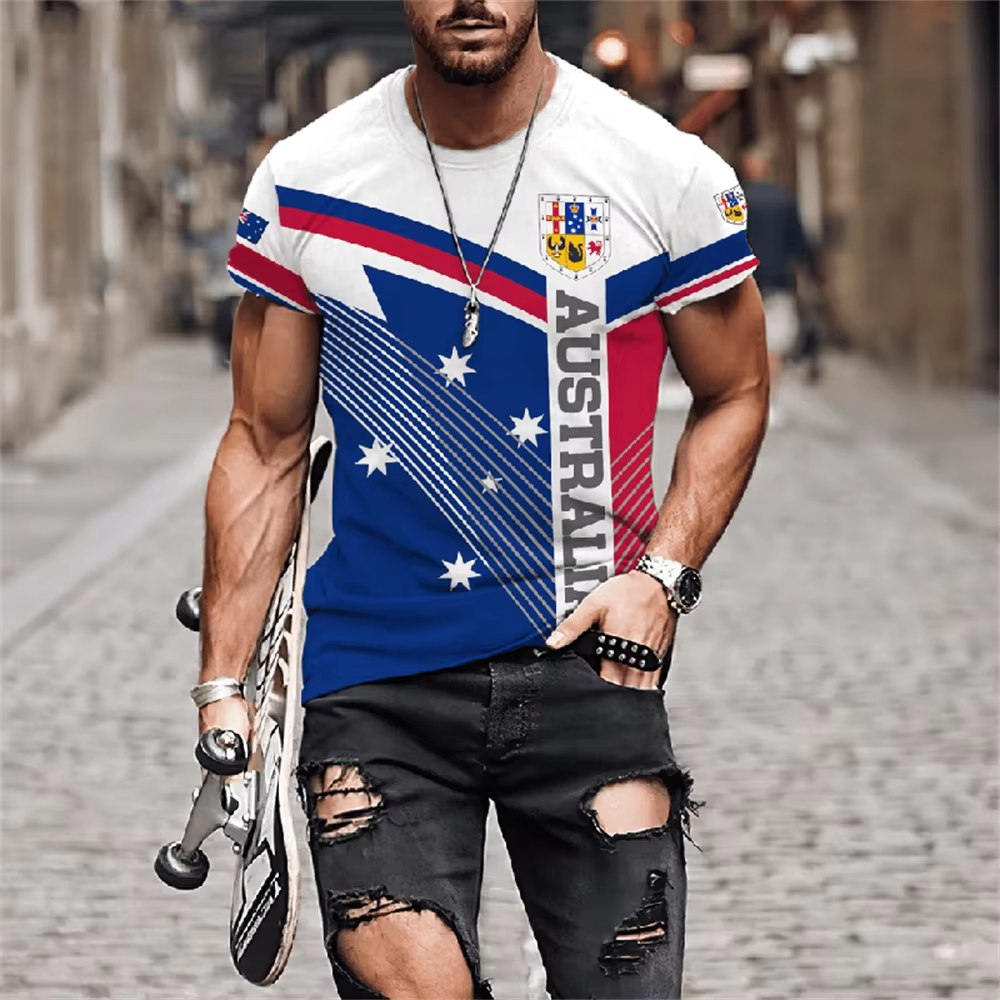 Men's T-Shirts Australia Graph - Summer Clothing Australia recension och pris