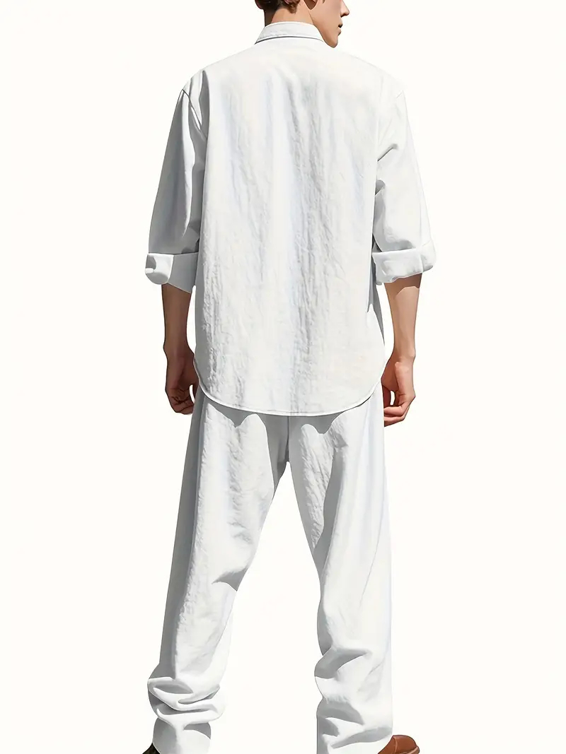 Men's White Linen Suit Set Lon - Summer Clothing Trend recension och pris