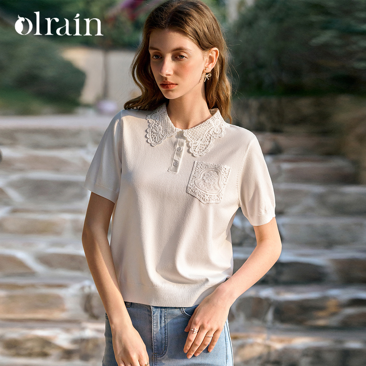 OLrain White Pullover Sweater  - Summer Jumper Clothing recension och pris