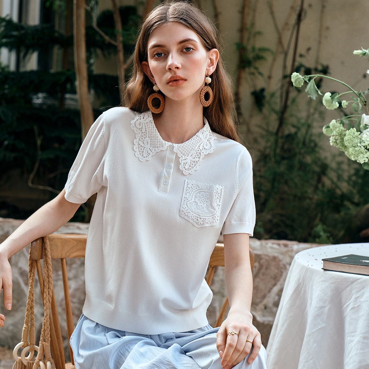 OLrain White Pullover Sweater  - Summer Jumper Clothing recension och pris