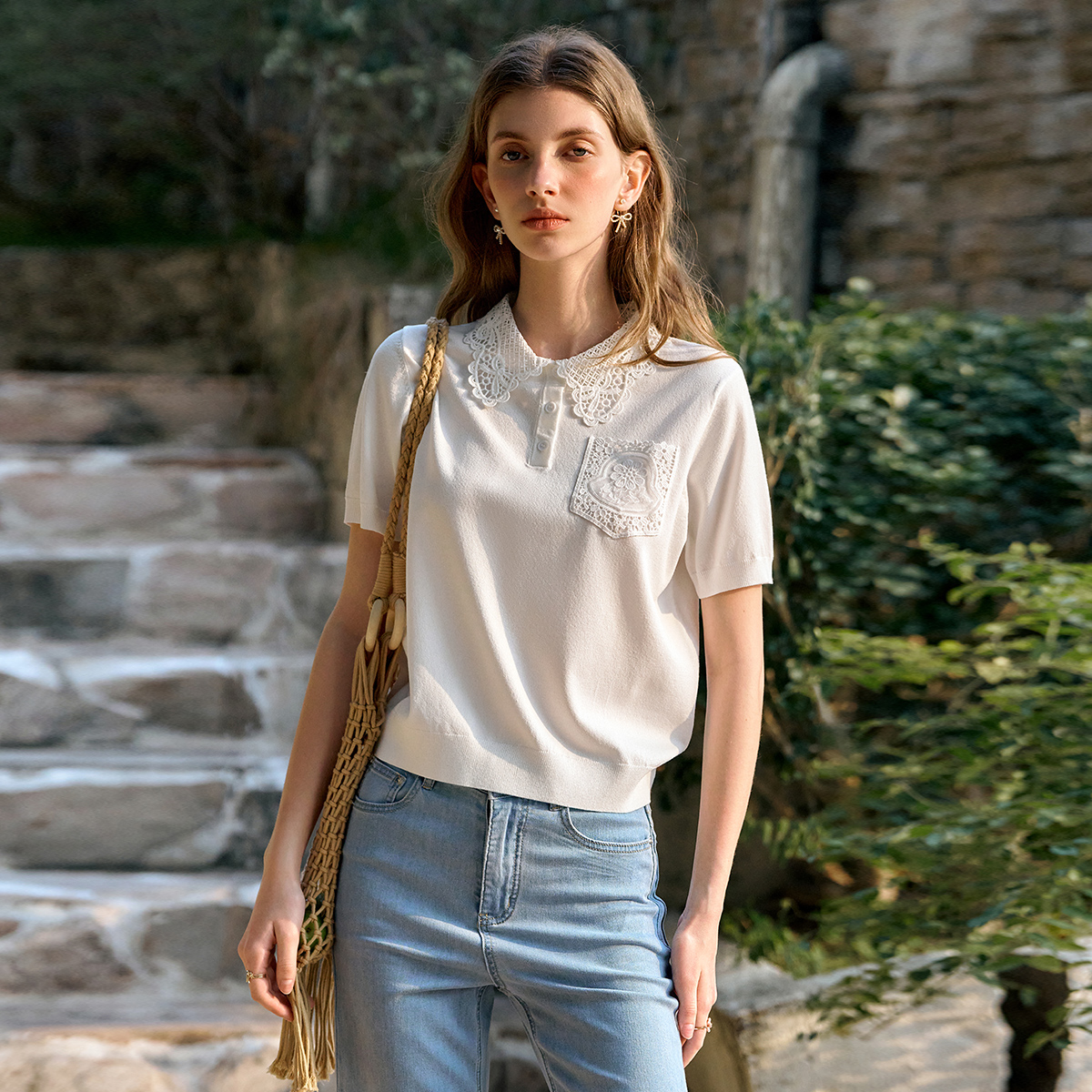 OLrain White Pullover Sweater  - Summer Jumper Clothing recension och pris