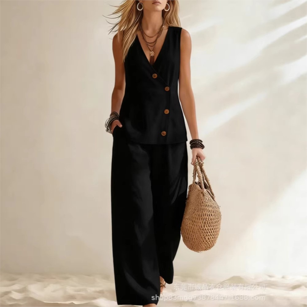 Fashion Deep V-neck Sleeveless - Zara Summer Clothing For Women recension och pris