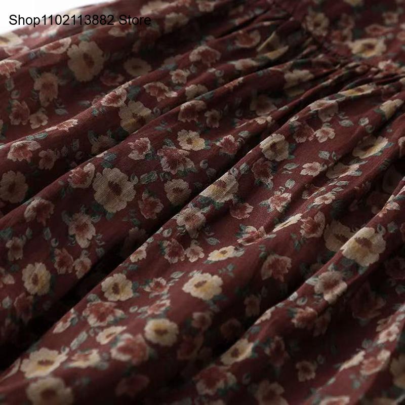 Summer Short Sleeve Drawstring - Sundress Midi Floral recension och pris