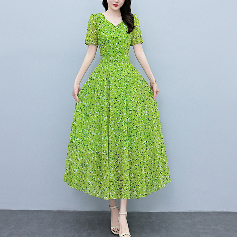 Summer Vacation Short Sleeve B - Sundress Midi Floral recension och pris
