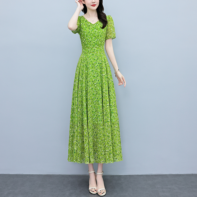 Summer Vacation Short Sleeve B - Sundress Midi Floral recension och pris