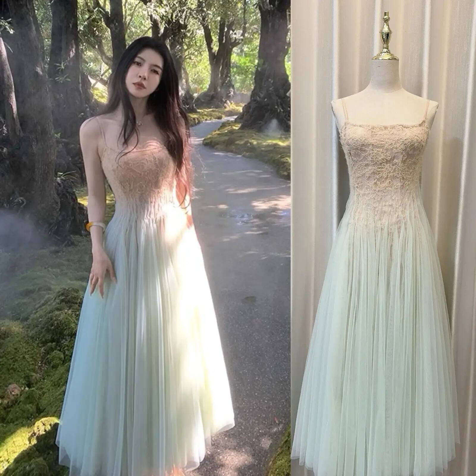Luxury Princess Gauze Long Dre - Sundress Midi Floral recension och pris