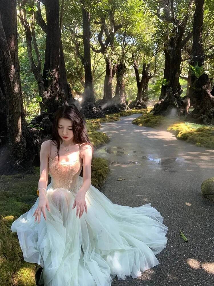 Luxury Princess Gauze Long Dre - Sundress Midi Floral recension och pris