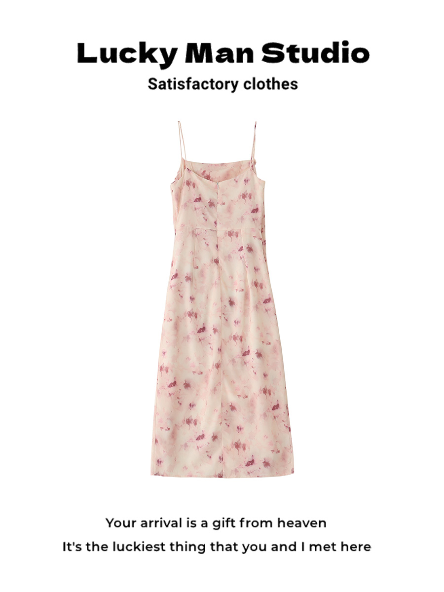 Elegant Floral Print Midi Sund - Sundress Midi Floral recension och pris