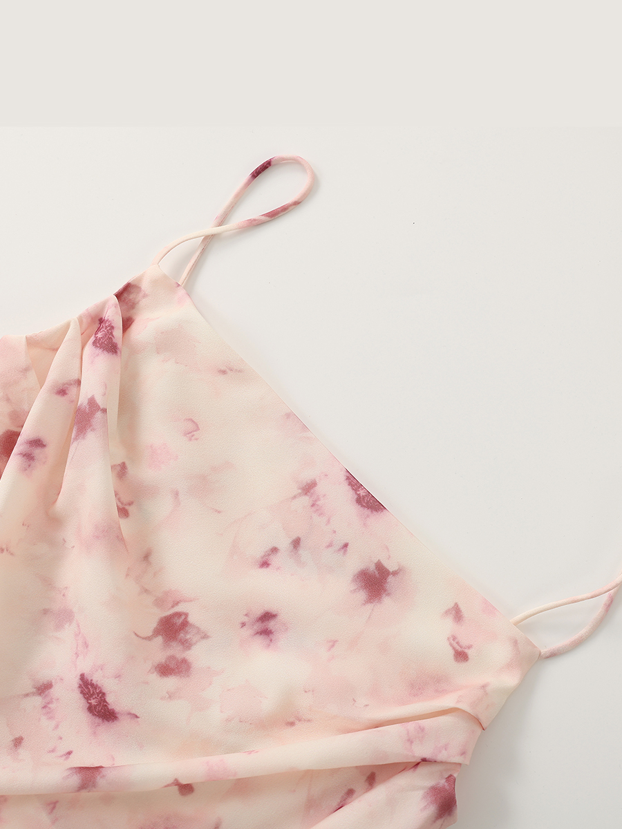 Elegant Floral Print Midi Sund - Sundress Midi Floral recension och pris